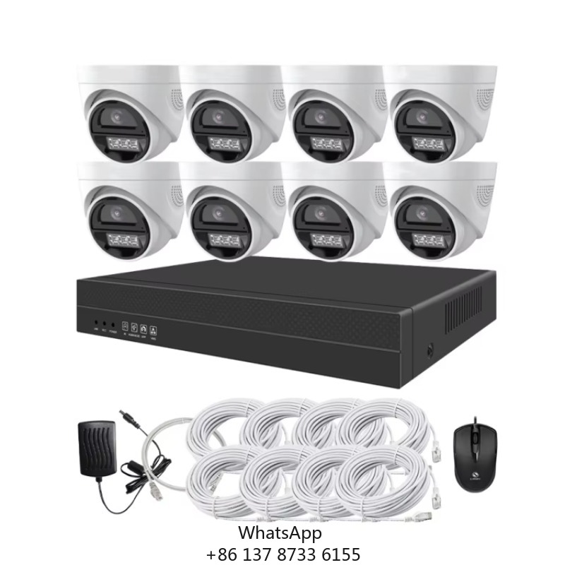 Home Security With Cameras - Zestaw kamer CCTV 4-kanałowy 8-kanałowy Full