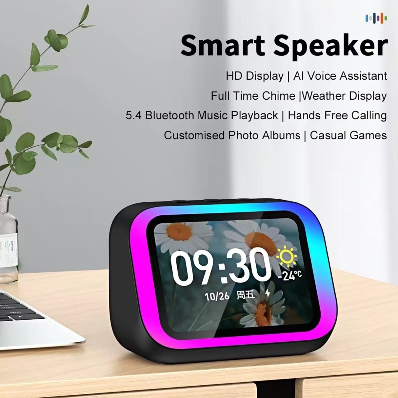 Home Security Electronics - Głośnik Bluetooth z asystentem głosowym AI,