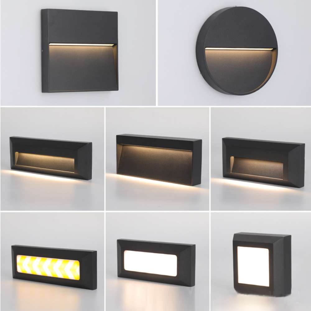 Home Security Yard Sign - Zewnętrzne lampy ścienne LED, montowane natynkowo,