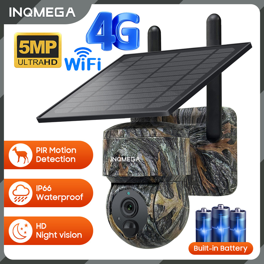 Home Security Outdoor Camera System - INQMEGA 5MP 4G / WIFI Bezprzewodowa