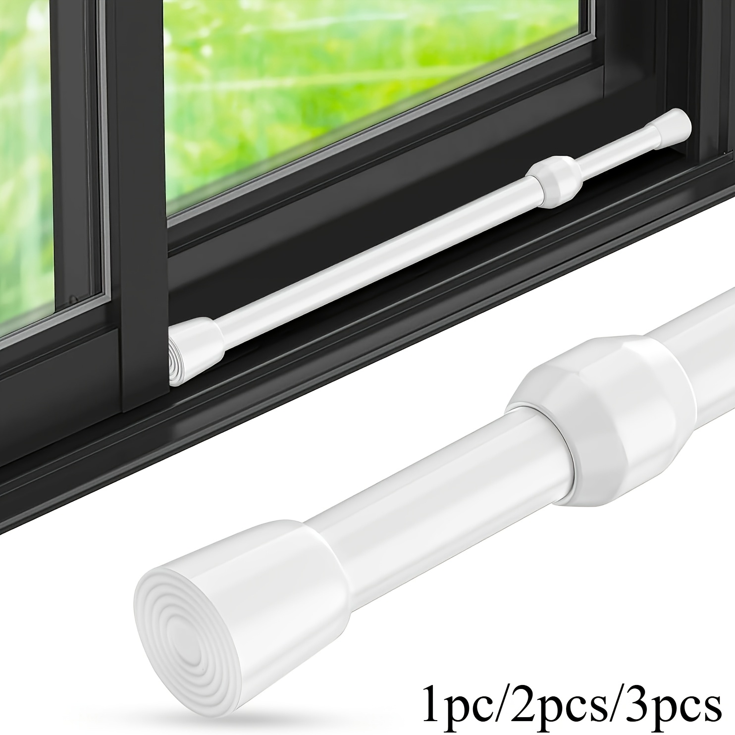 Home Security Bars - Regulowana blokada zabezpieczająca z polerowanego metalu