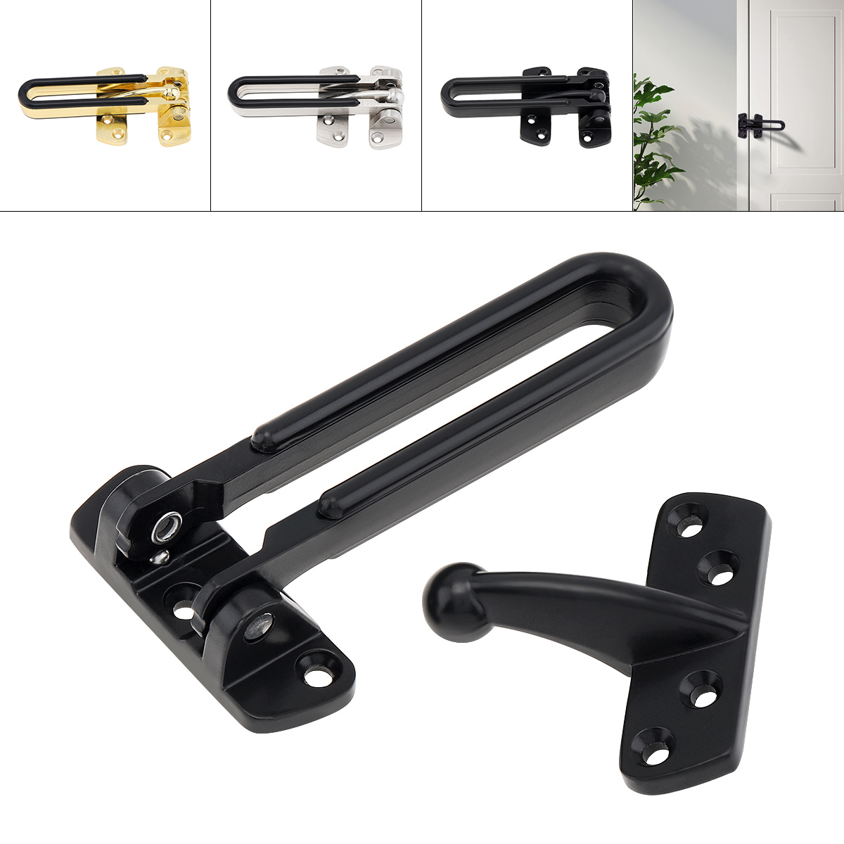 Home Security Bundle - Łańcuchy do drzwi ze stopu cynku