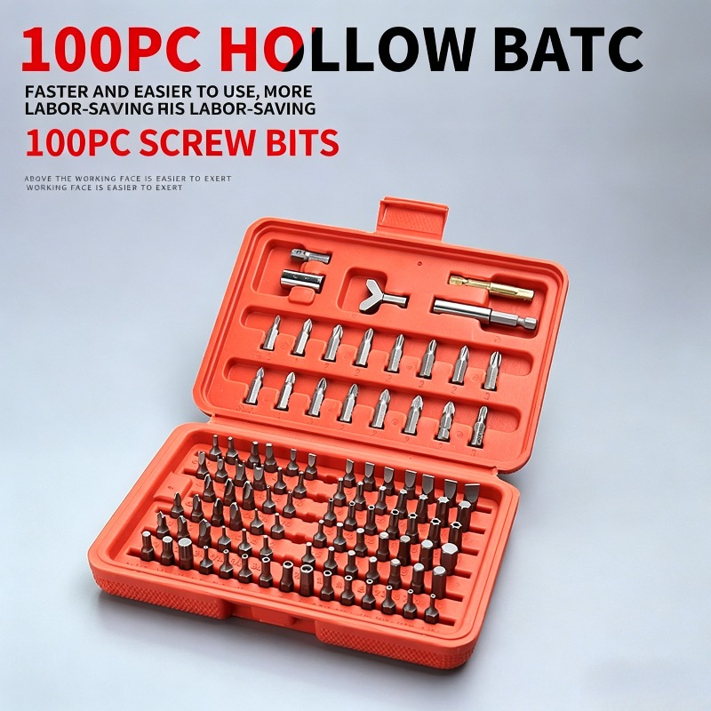 Home Security Bars - Zestaw 100 bitów do wkrętaka, zestaw