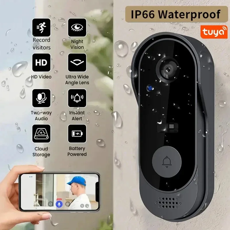 Home Security Bundle - Wytrzymały Nowy Bezprzewodowy Zestaw Dzwonka do