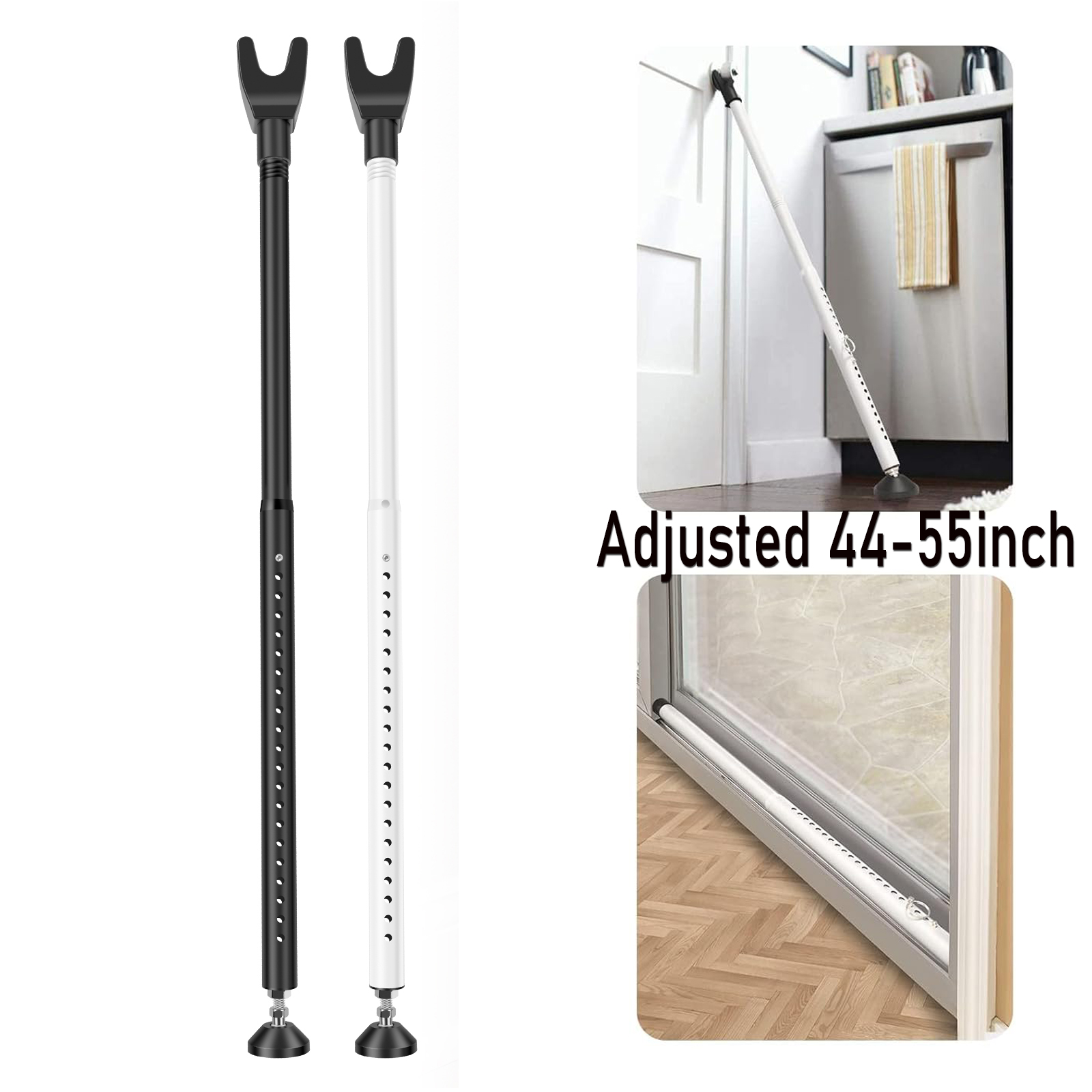 Home Security Bars - Regulowany blokada drzwi 112-140 cm, wytrzymałe