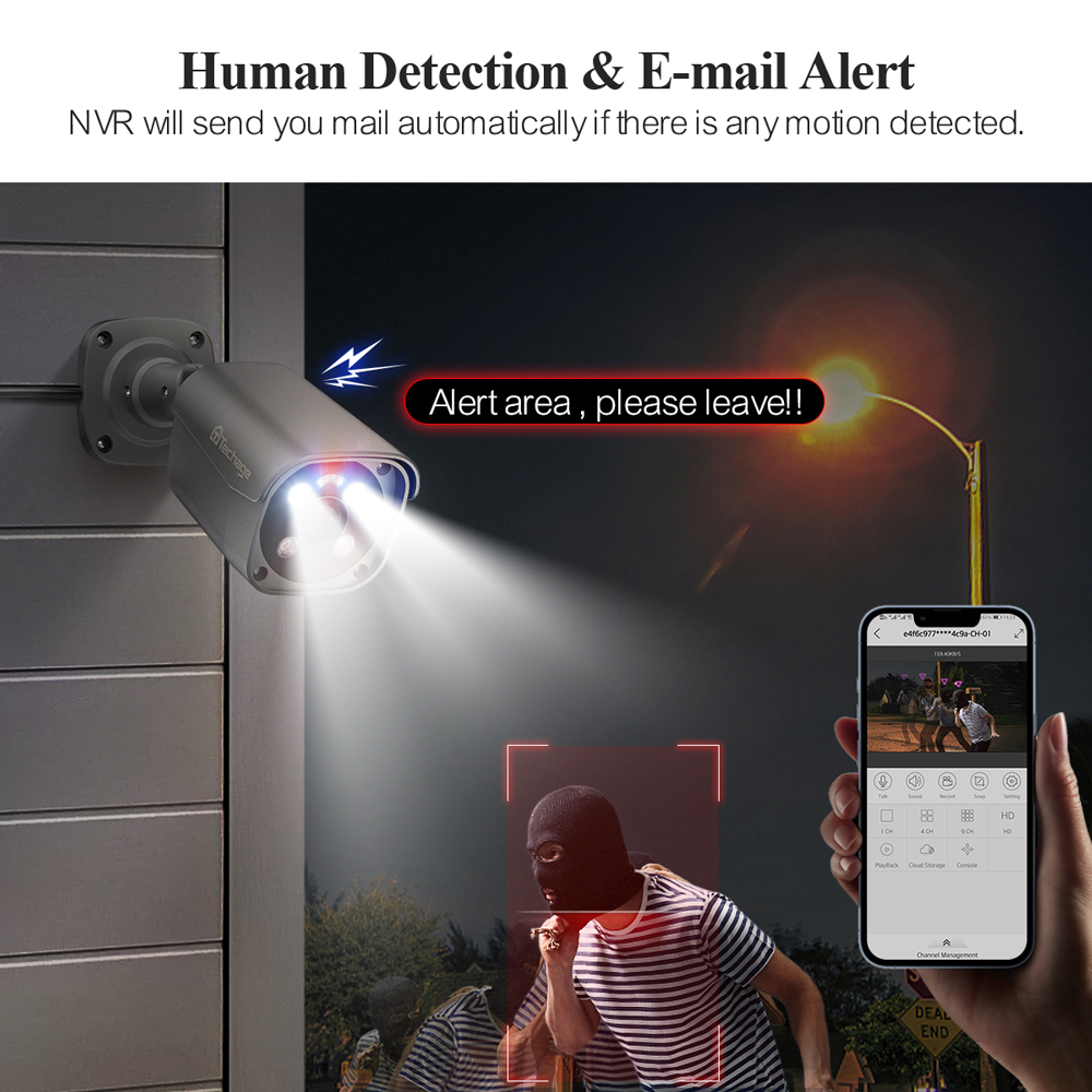 Techage H.265 8CH 5MP 8MP 4K P – Home Security Kit With Camera recenzja i cena