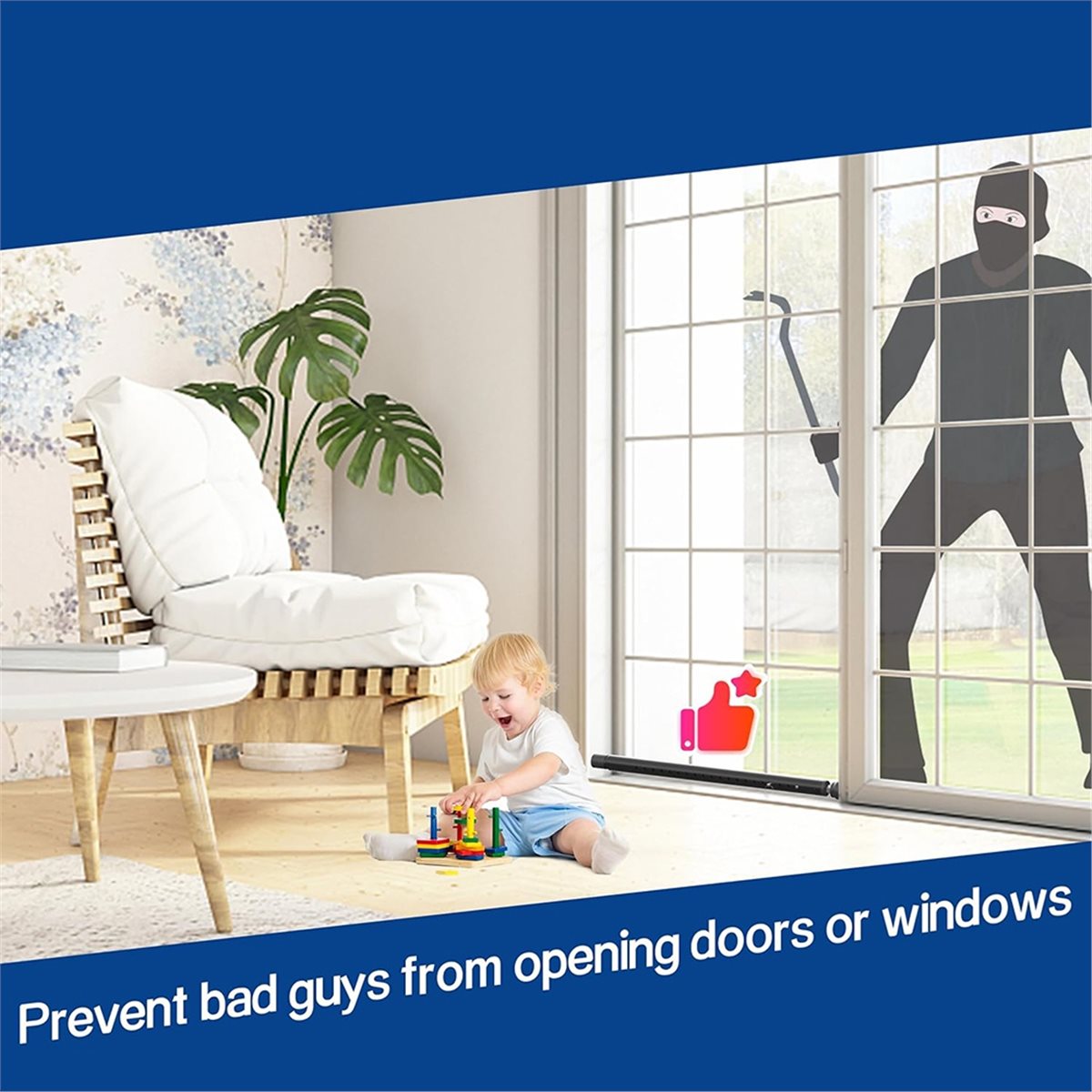 Pręt zabezpieczający do drzwi  – Home Security Bars recenzja i cena