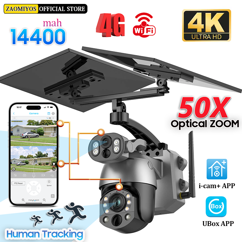 Kamera słoneczna 4K 50X ZOOM 1 – Home Security Outdoor Camera System recenzja i cena