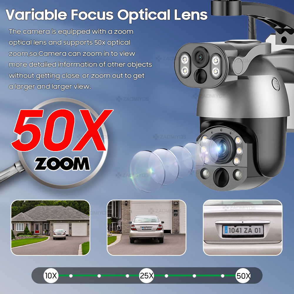 Kamera słoneczna 4K 50X ZOOM 1 – Home Security Outdoor Camera System recenzja i cena