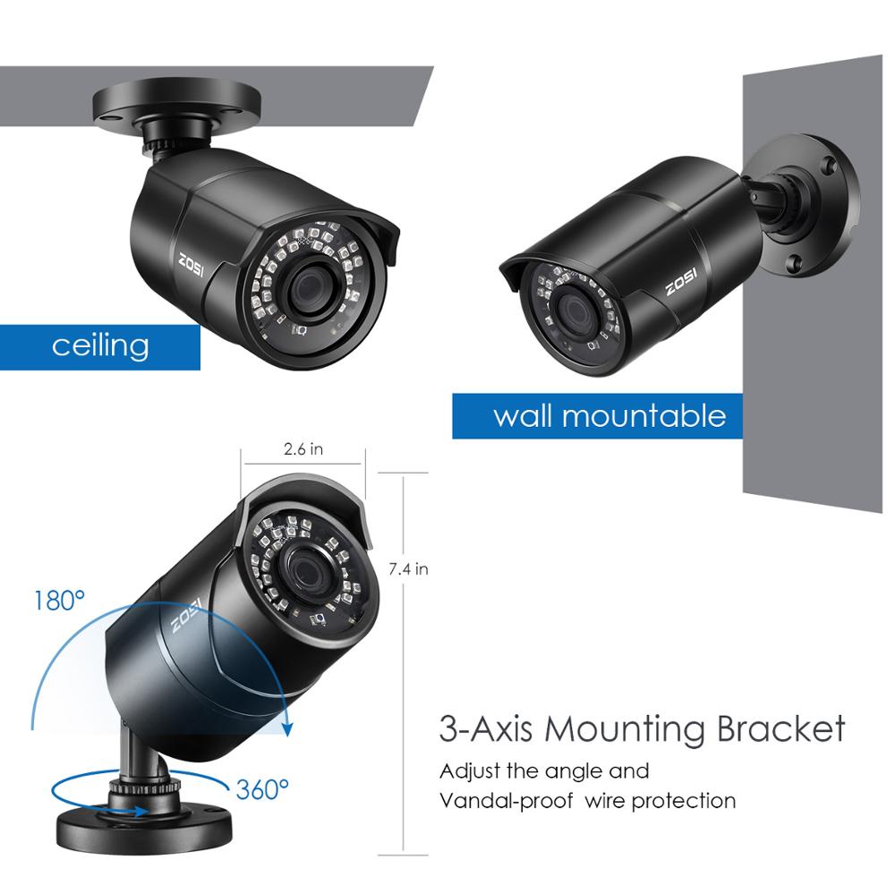 ZOSI 1080P 2MP TVI AHD CVBS IR – Home Security Kit With Camera recenzja i cena