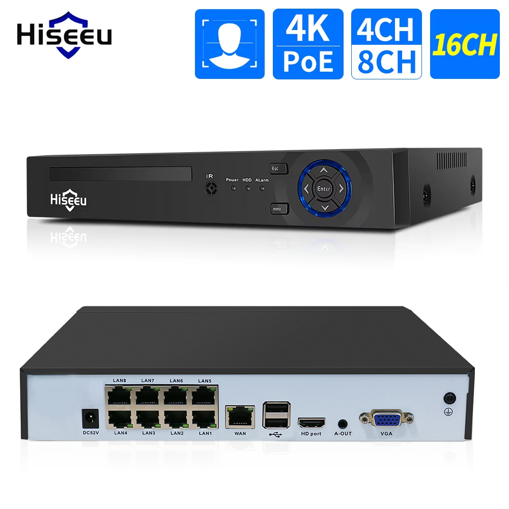 Hiseeu 4CH 10CH 16CH 4K 8MP 5M – Home Security With Cameras recenzja i cena
