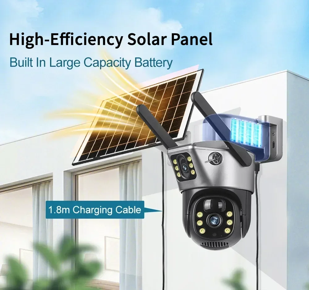 Tahlitech Solar Camera 4G Sim  – Home Security Cameras Wireless recenzja i cena