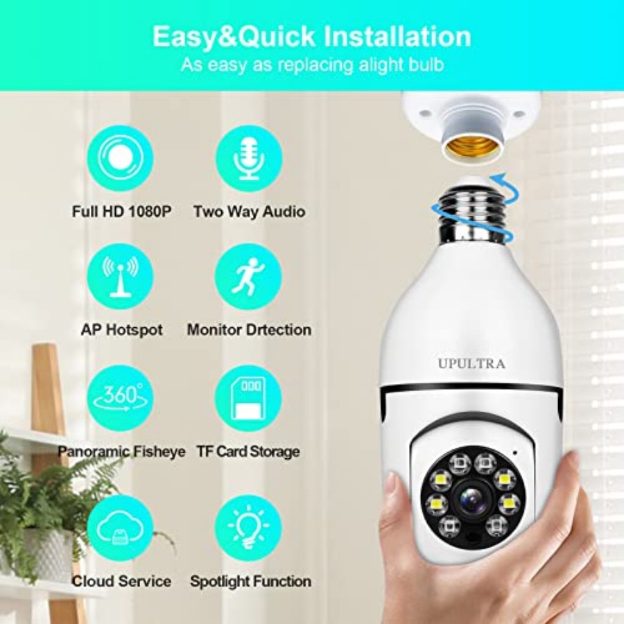 Żarówka z kamerą bezprzewodową – Home Security With Cameras recenzja i cena