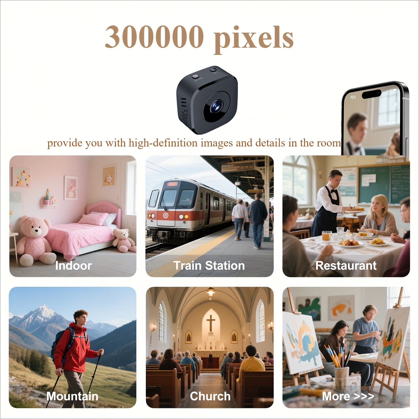 Miniaturowa kamera WiFi HD 108 – Home Security With Cameras recenzja i cena