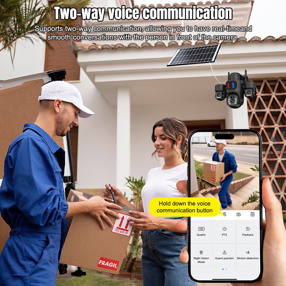 Zewnętrzna kamera solarna WiFi – Home Security Front Door recenzja i cena