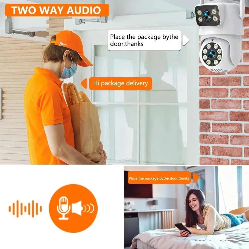 Kamera PTZ z podwójnym obiekty – Home Security Cameras Wireless recenzja i cena