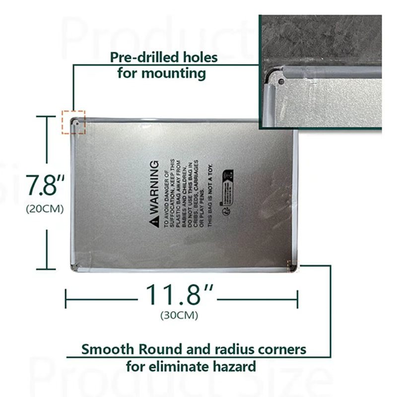 Metalowy szyld blaszany HD w s – Home Security Quotes recenzja i cena